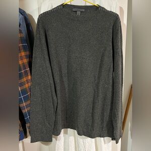 John Varvatos Charcoal Cashmere Crewneck Sweater